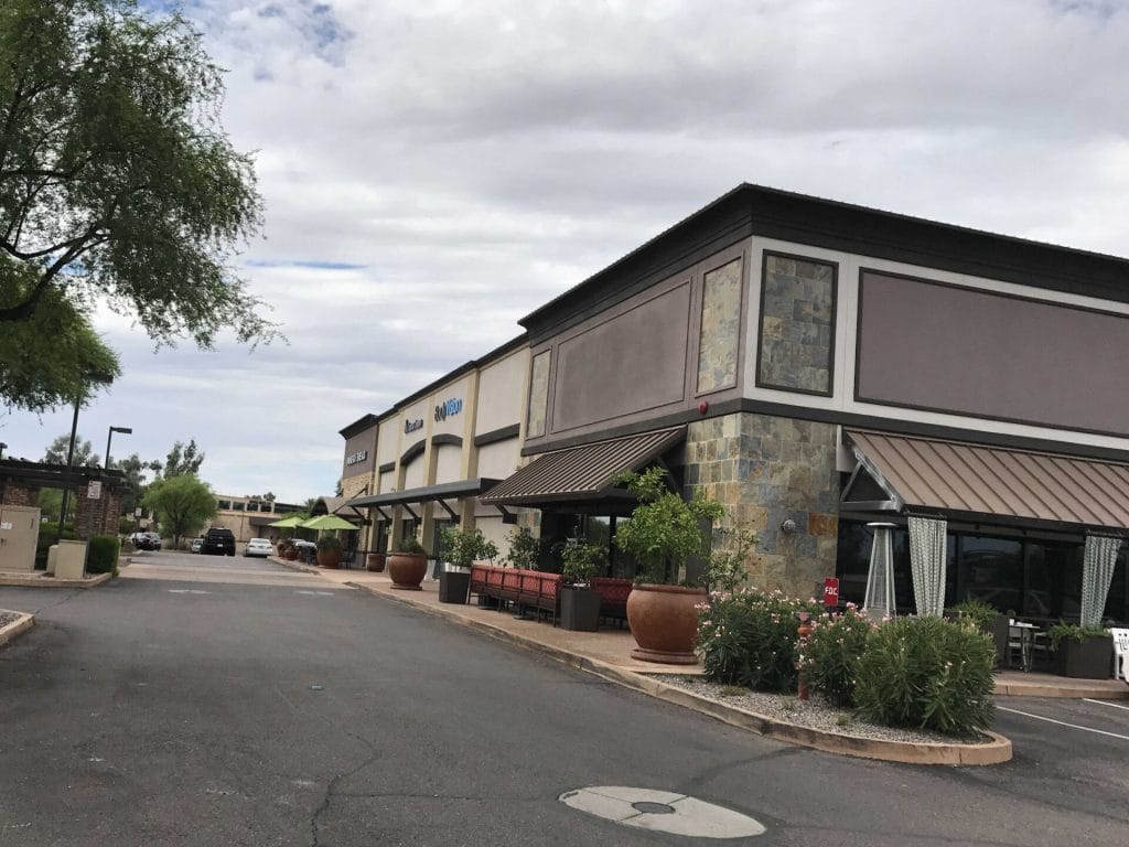 After Painting the Exterior of a Strip mall in Scottsdale